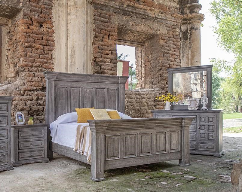 Bed frame sales nightstand set